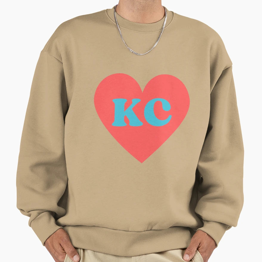 Kc Current Heart Sweatshirt - Streetwear Style Unisex - T-Shirt, Sweatshirt, Hoodie