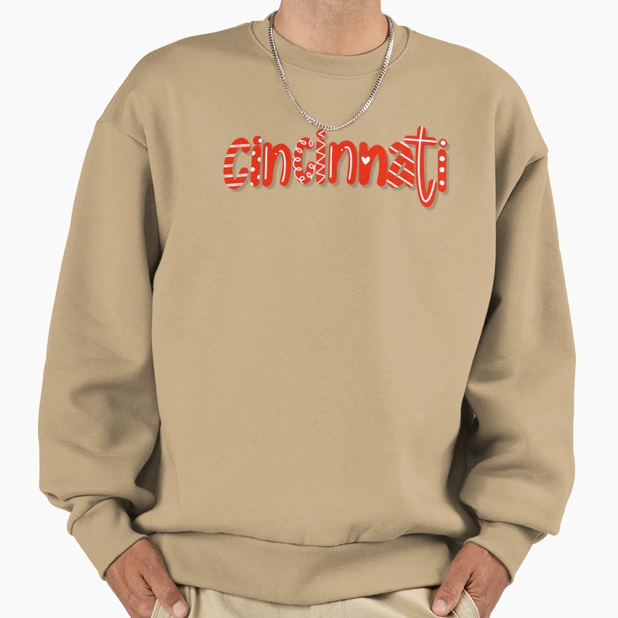 Cincinnati Ohio Represent Your City Sweatshirt - Aesthetic Graphic Unisex - T-Shirt, Sweatshirt, Hoodie