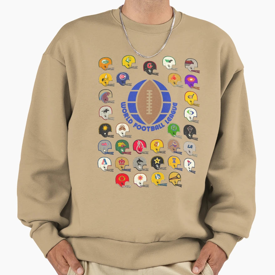 World Football League Defunct Sweatshirt - Casual Everyday Wear for Adults - T-Shirt, Sweatshirt, Hoodie