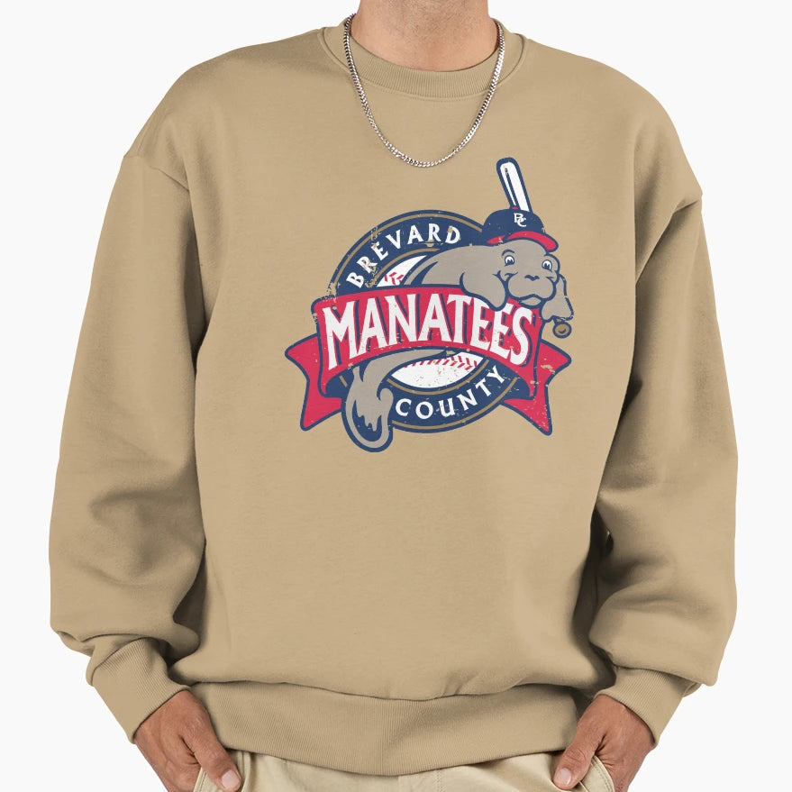 Brevard County Manatees Defunct Sweatshirt - Fun Novelty Design for Adults - T-Shirt, Sweatshirt, Hoodie