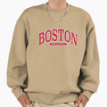 Bu Serif Font Curved Sweatshirt - Trendy Graphic Unisex - T-Shirt, Sweatshirt, Hoodie