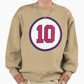 Chipper Jones 10 Jersey Number Sweatshirt - Minimalist Print for Adults - T-Shirt, Sweatshirt, Hoodie