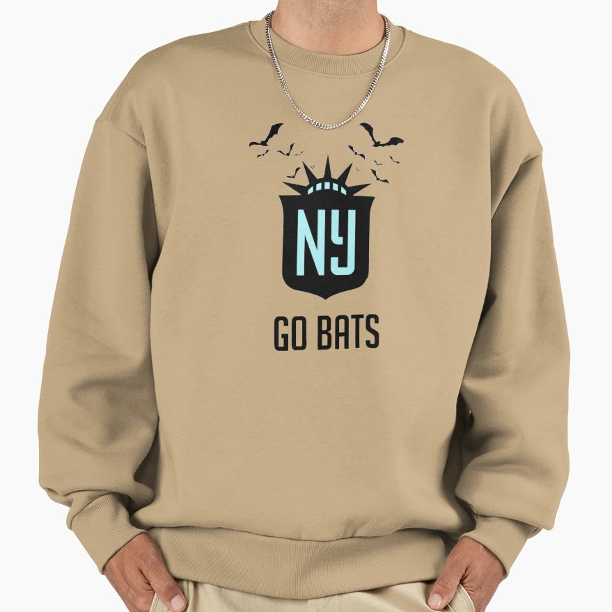 Go Bats Flying Sweatshirt - Novelty Apparel for Adults - T-Shirt, Sweatshirt, Hoodie