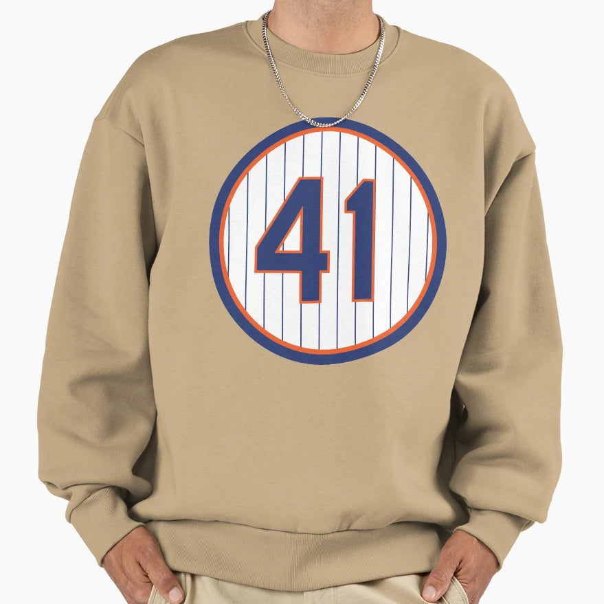 Tom Seaver 41 Jersey Number Sweatshirt - Unique Graphic Unisex - T-Shirt, Sweatshirt, Hoodie