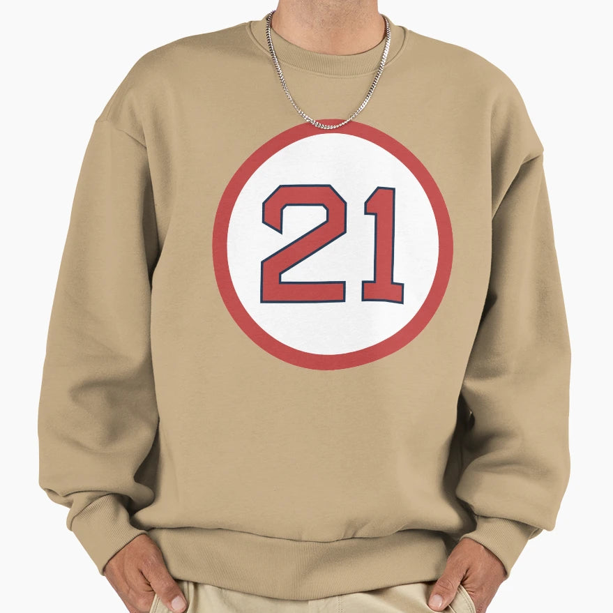 Roger Clemens 21 Jersey Number Sweatshirt - Casual Everyday Wear for Adults - T-Shirt, Sweatshirt, Hoodie