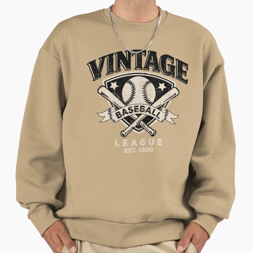 Baseball Baseball League Sweatshirt - Casual Everyday Wear Unisex - T-Shirt, Sweatshirt, Hoodie