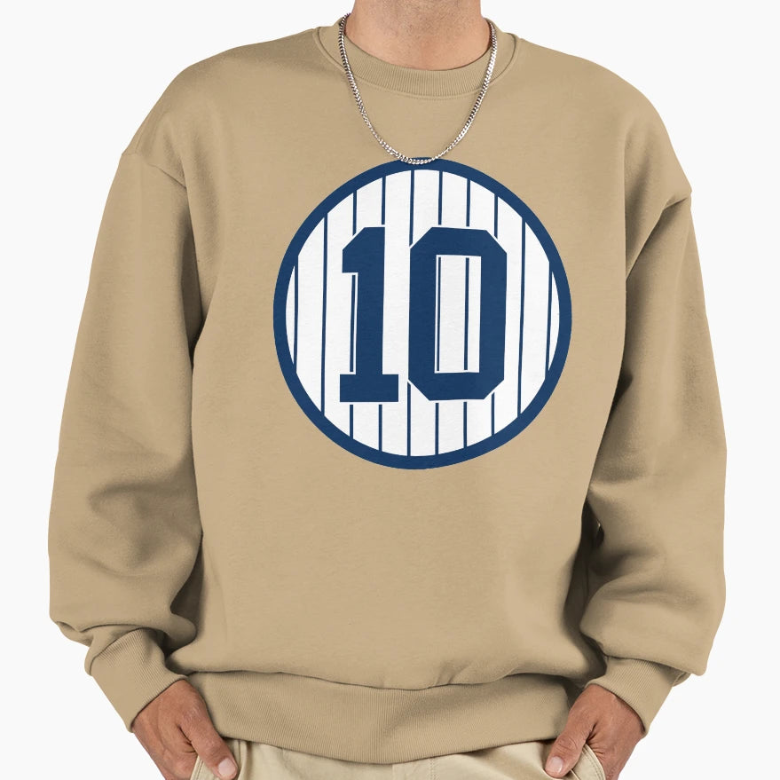 Phil Rizzuto 10 Jersey Number Sweatshirt - Custom Art Print Unisex - T-Shirt, Sweatshirt, Hoodie