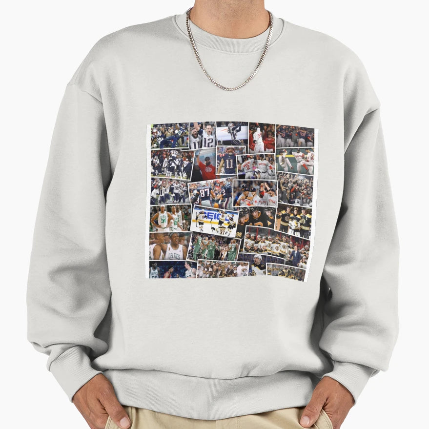 Boston Sports Sweatshirt - Aesthetic Graphic for Adults - T-Shirt, Sweatshirt, Hoodie