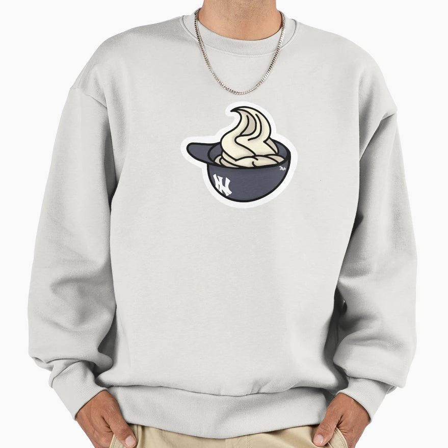 Bronx Ice Cream Helmet Soft Serve Sweatshirt - Novelty Apparel for Adults - T-Shirt, Sweatshirt, Hoodie