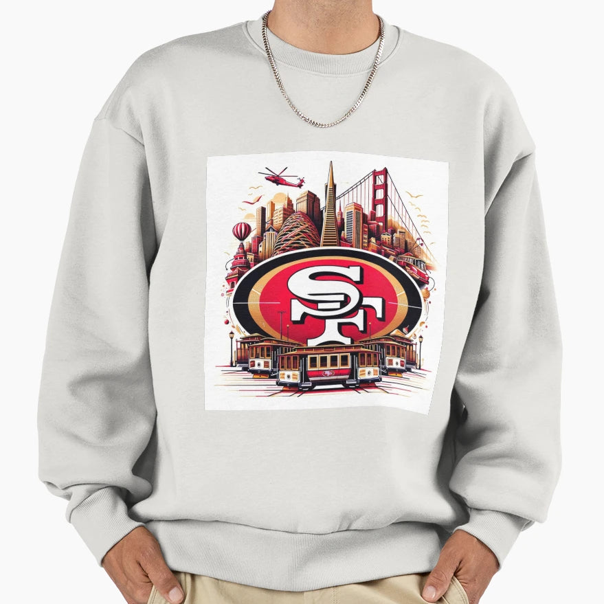 San Francisco Football Sweatshirt - Unique Graphic for Adults - T-Shirt, Sweatshirt, Hoodie