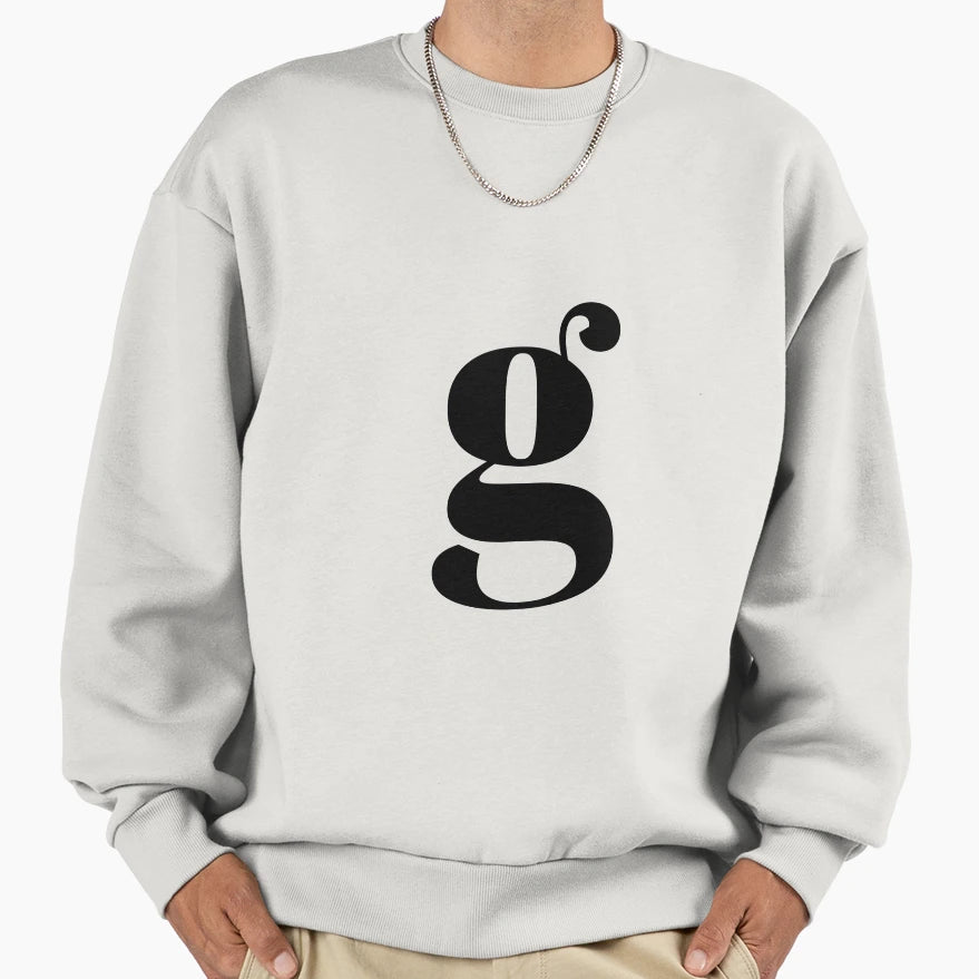 G Initial Sweatshirt - Novelty Apparel Unisex - T-Shirt, Sweatshirt, Hoodie