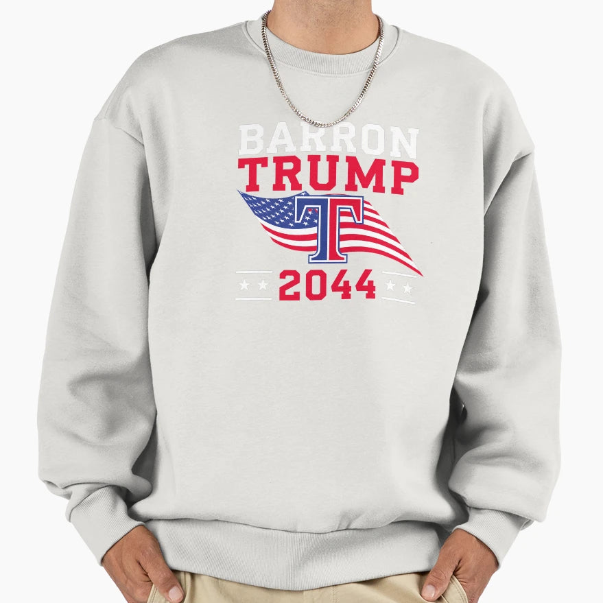 Barron Trump 2044 Sweatshirt - Aesthetic Graphic Men Women - T-Shirt, Sweatshirt, Hoodie