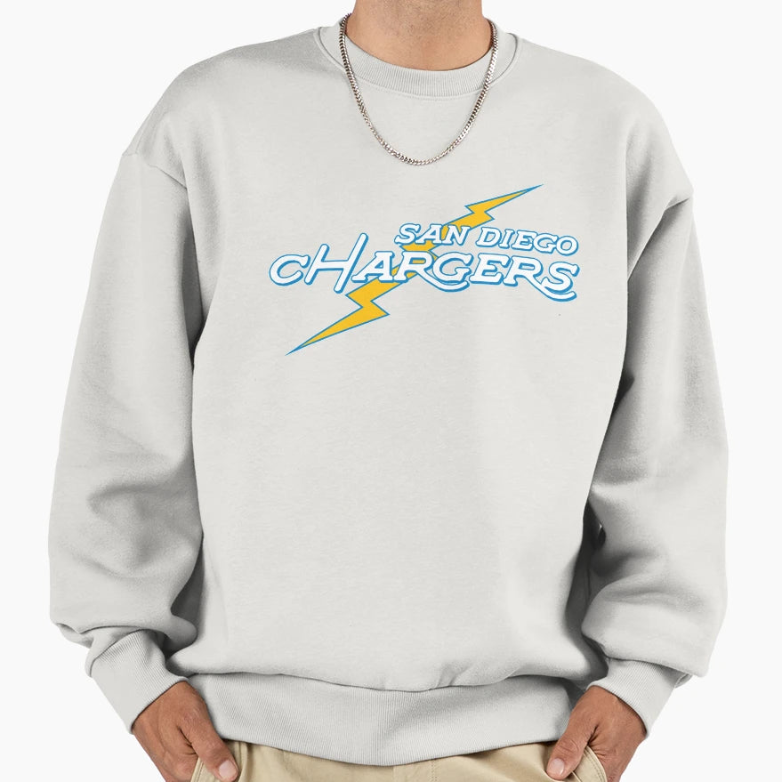Styled San Diego Chargers Sweatshirt - Fun Novelty Design for Adults - T-Shirt, Sweatshirt, Hoodie