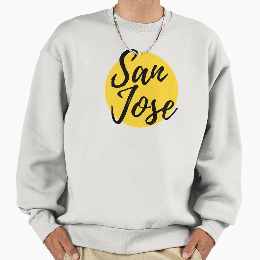 San Jose California Sweatshirt - Minimalist Print Unisex - T-Shirt, Sweatshirt, Hoodie