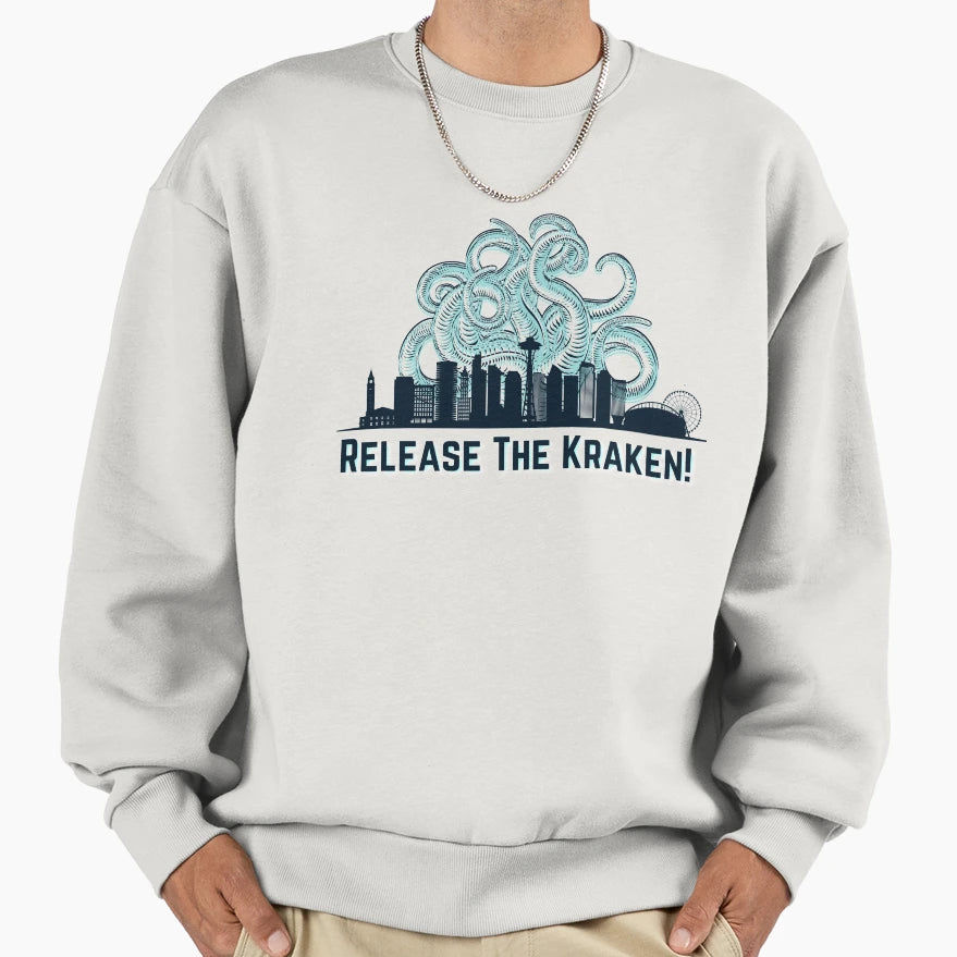 Release Kraken Seattle Kraken Go Sweatshirt - Streetwear Style for Adults - T-Shirt, Sweatshirt, Hoodie
