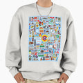 Chicago Iconic Landmarks Signs Sweatshirt - Aesthetic Graphic Men Women - T-Shirt, Sweatshirt, Hoodie