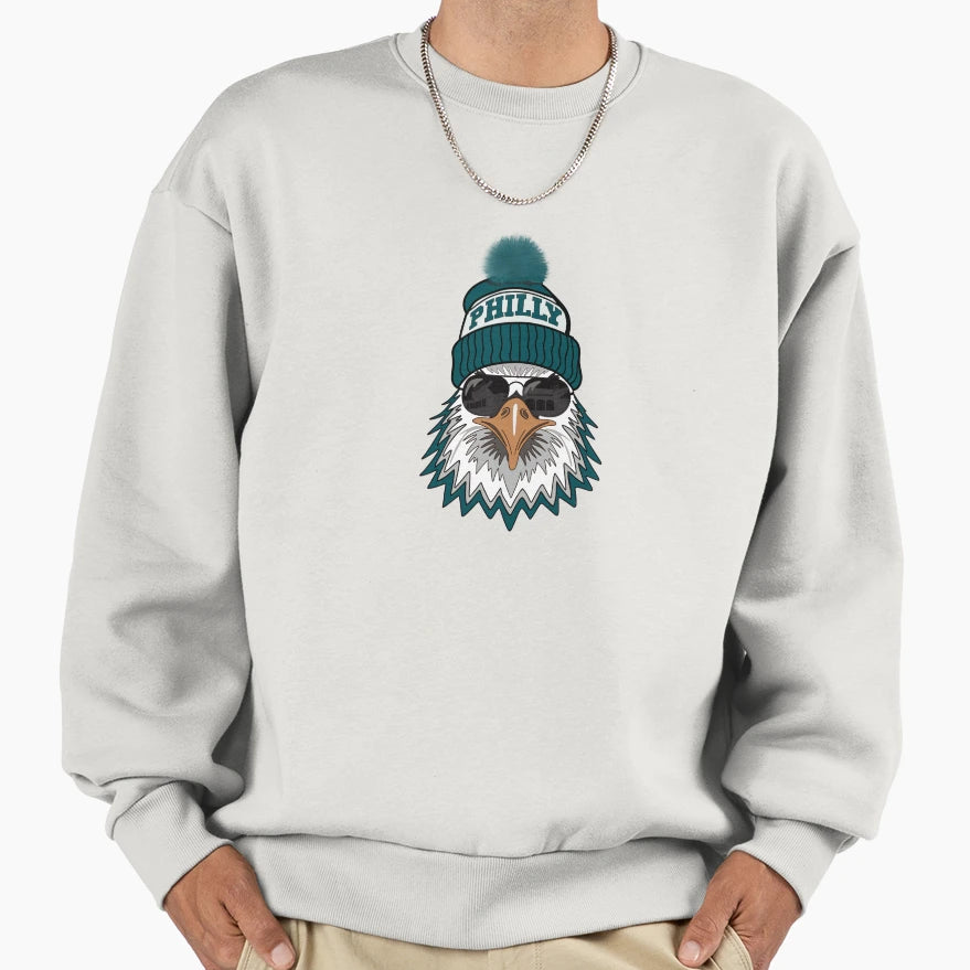 Eagle Beanie Sweatshirt - Aesthetic Graphic for Adults - T-Shirt, Sweatshirt, Hoodie