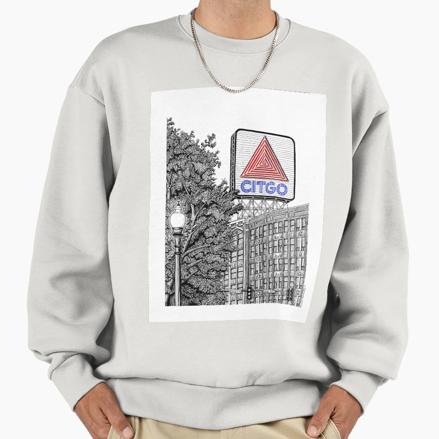 Kenmore Square Citgo Sign Boston Sweatshirt - Custom Art Print Unisex - T-Shirt, Sweatshirt, Hoodie