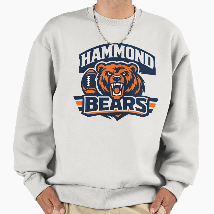 Hammond Bears Logo Sweatshirt - Novelty Apparel for Adults - T-Shirt, Sweatshirt, Hoodie