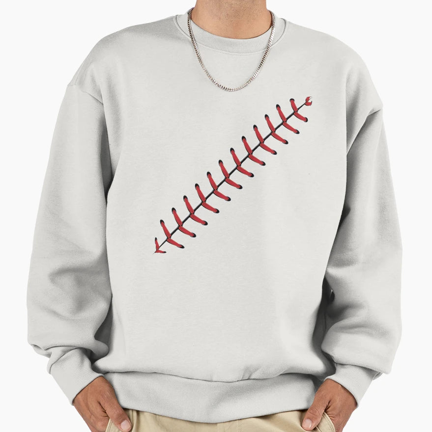 Baseball Lace Background 2 Sweatshirt - Trendy Graphic for Adults - T-Shirt, Sweatshirt, Hoodie