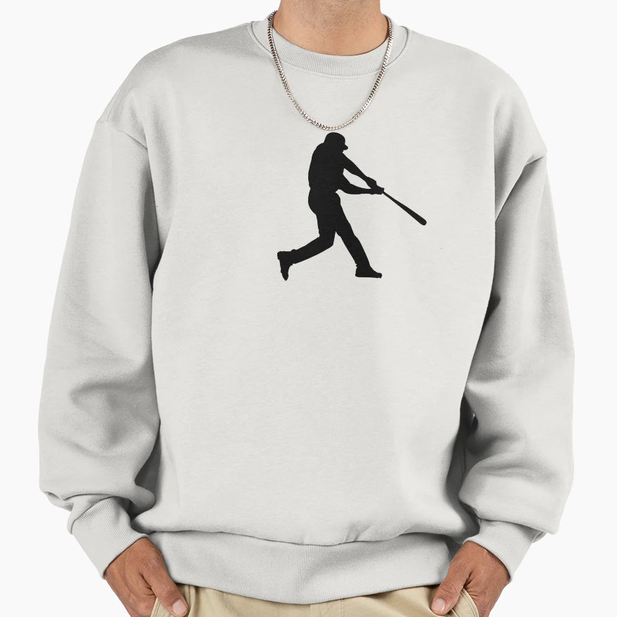 Baseball Sweatshirt - Minimalist Print Men Women - T-Shirt, Sweatshirt, Hoodie