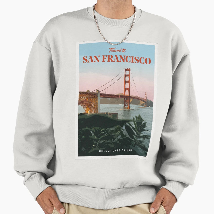 San Francisco Sweatshirt - Unique Graphic for Adults - T-Shirt, Sweatshirt, Hoodie