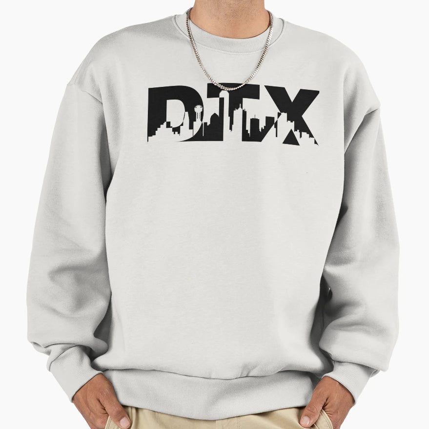 Dallas Texas Dtx Landmark Sweatshirt - Fun Novelty Design for Adults - T-Shirt, Sweatshirt, Hoodie