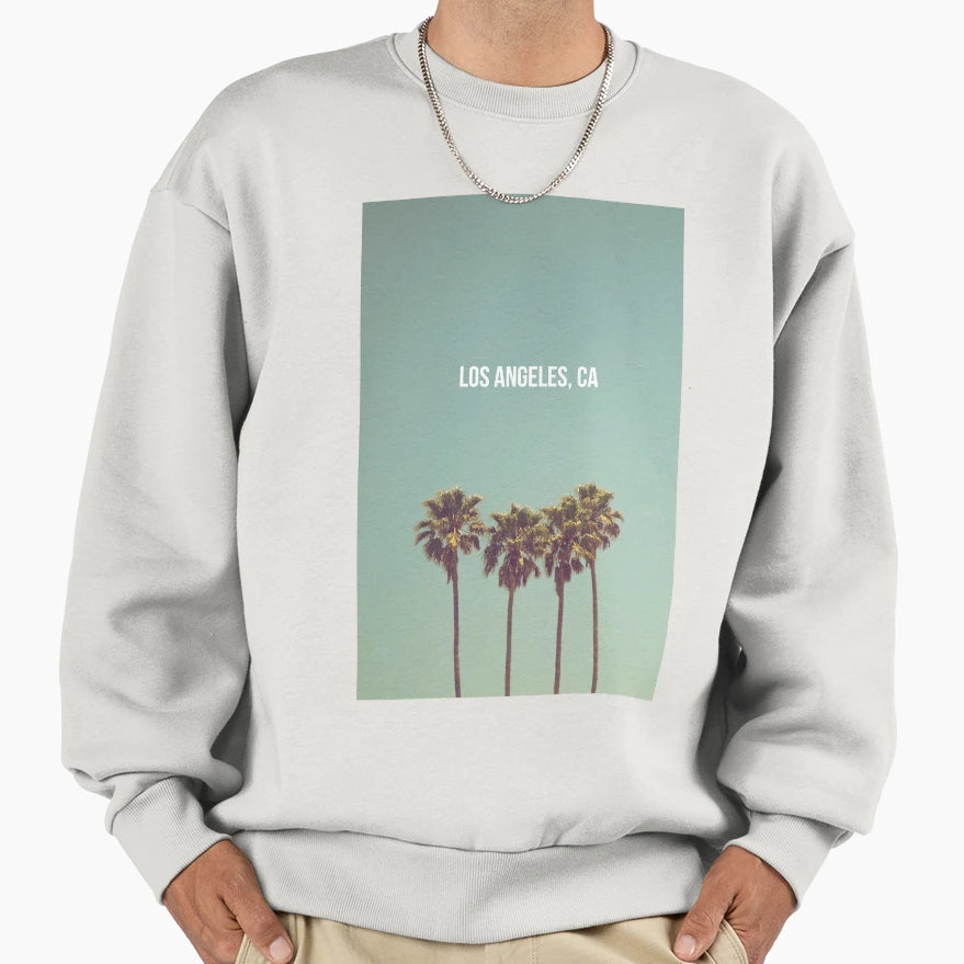 Los Angeles California Sweatshirt - Minimalist Print Unisex - T-Shirt, Sweatshirt, Hoodie