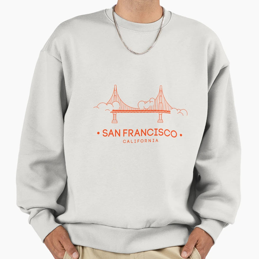 San Francisco Sweatshirt - Custom Art Print Men Women - T-Shirt, Sweatshirt, Hoodie