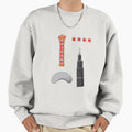 Chicago Landmark Sweatshirt - Minimalist Print Men Women - T-Shirt, Sweatshirt, Hoodie