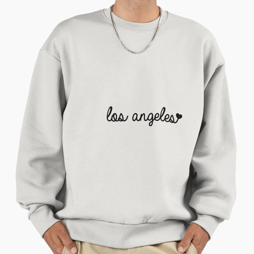 Los Angeles Sweatshirt - Minimalist Print Men Women - T-Shirt, Sweatshirt, Hoodie