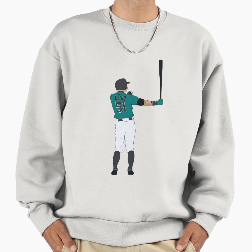 Ichiro Suzuki Sweatshirt - Casual Everyday Wear for Adults - T-Shirt, Sweatshirt, Hoodie