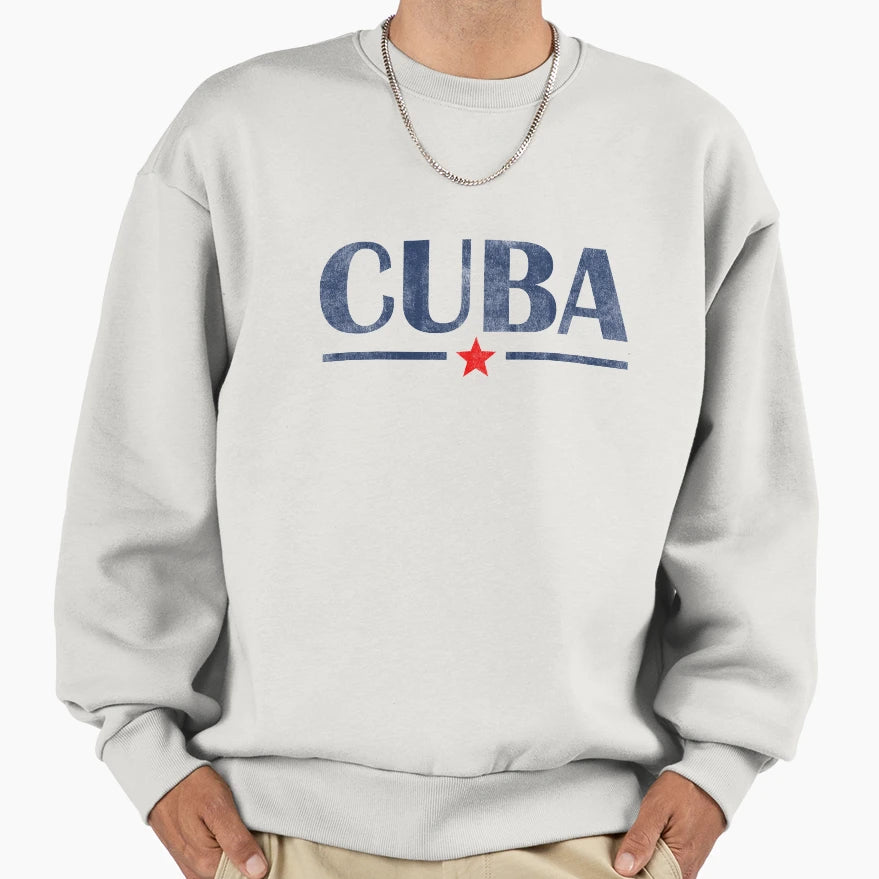 Old Cuba Star Line Sweatshirt - Trendy Graphic Unisex - T-Shirt, Sweatshirt, Hoodie
