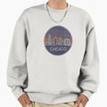 Chicago Skyline Sunset Sweatshirt - Aesthetic Graphic for Adults - T-Shirt, Sweatshirt, Hoodie