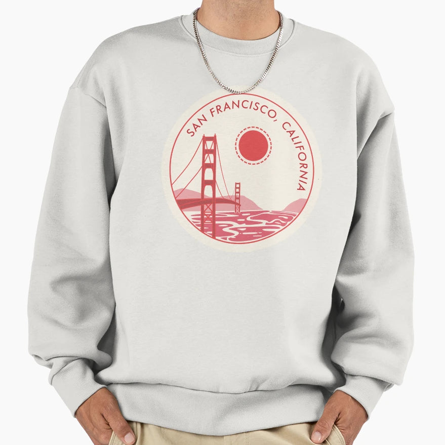 San Francisco California Sweatshirt - Custom Art Print Unisex - T-Shirt, Sweatshirt, Hoodie