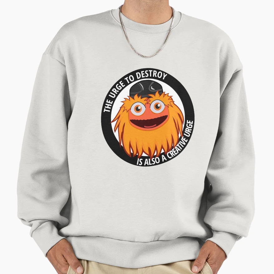 Gritty Meme Urge To Destroy Sweatshirt - Streetwear Style Unisex - T-Shirt, Sweatshirt, Hoodie