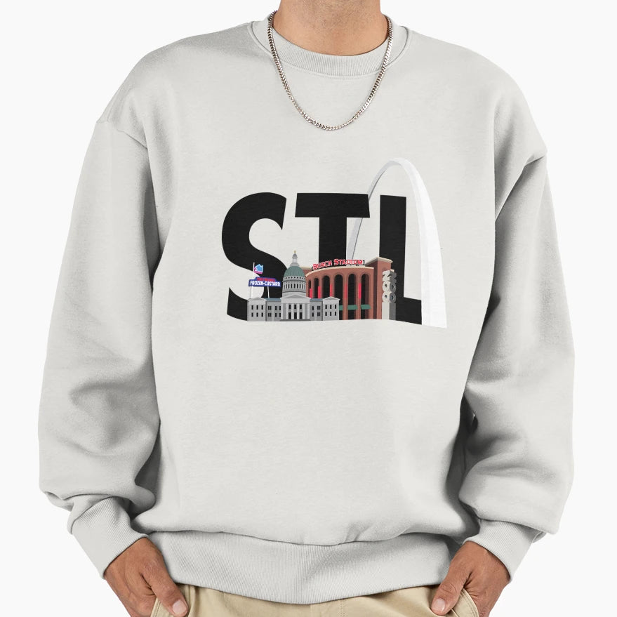 St Louis Illustration Sweatshirt - Custom Art Print Unisex - T-Shirt, Sweatshirt, Hoodie