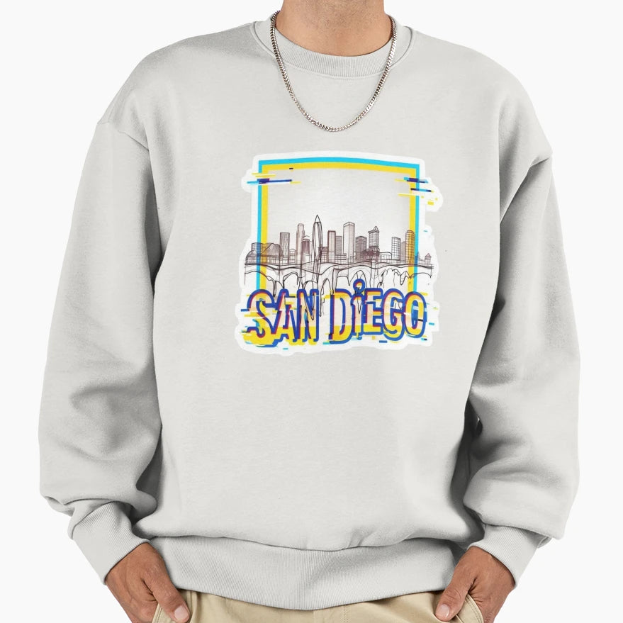San Diego Dripwired Sweatshirt - Custom Art Print for Adults - T-Shirt, Sweatshirt, Hoodie