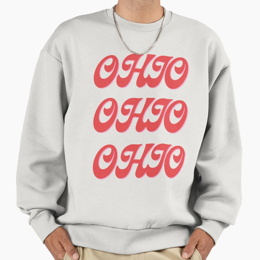 Ohio Ohio Ohio Sweatshirt - Minimalist Print for Adults - T-Shirt, Sweatshirt, Hoodie