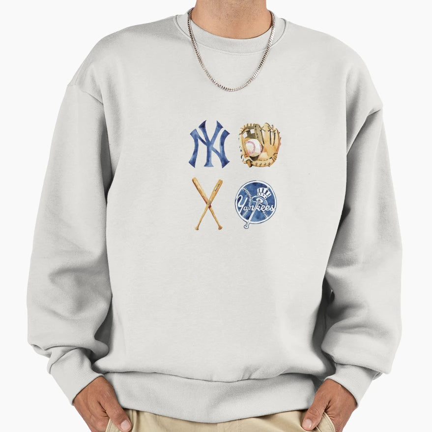 Navy Baseball Cricket Aesthetic Sweatshirt - Unique Graphic Unisex - T-Shirt, Sweatshirt, Hoodie