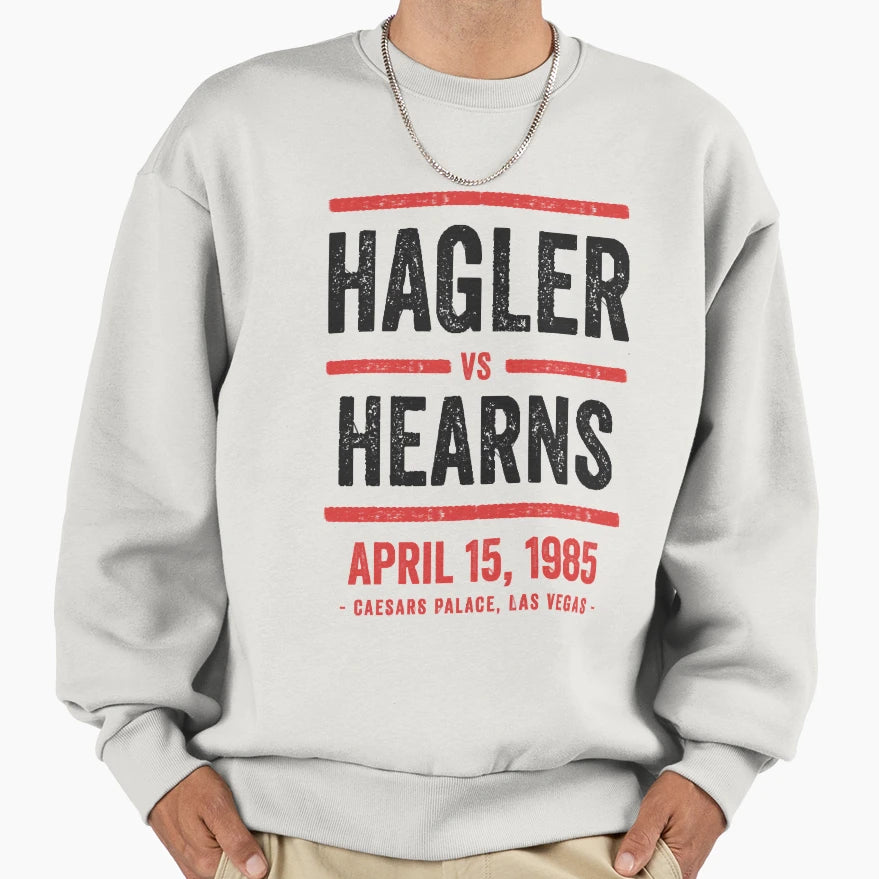 Hagler Vs Hearns Sweatshirt - Unique Graphic Unisex - T-Shirt, Sweatshirt, Hoodie