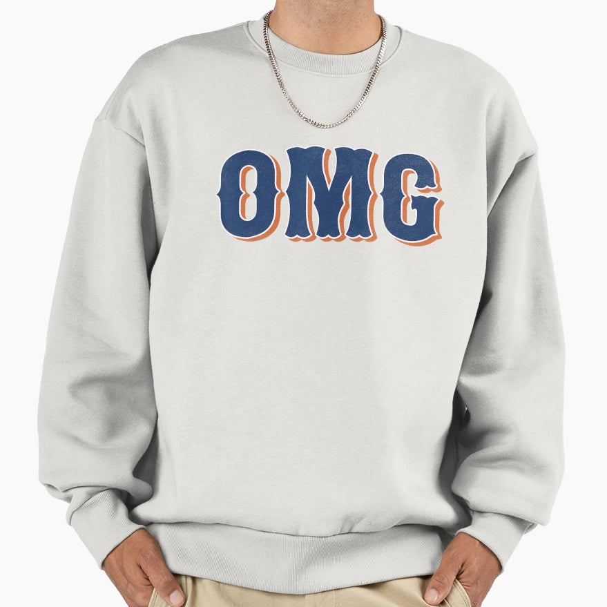 Funny Says Omg New York Sweatshirt - Casual Everyday Wear for Adults - T-Shirt, Sweatshirt, Hoodie