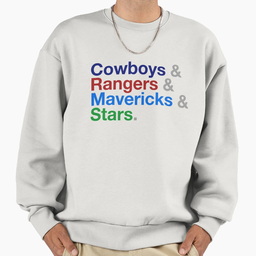 Dallas Sports Sweatshirt - Streetwear Style for Adults - T-Shirt, Sweatshirt, Hoodie
