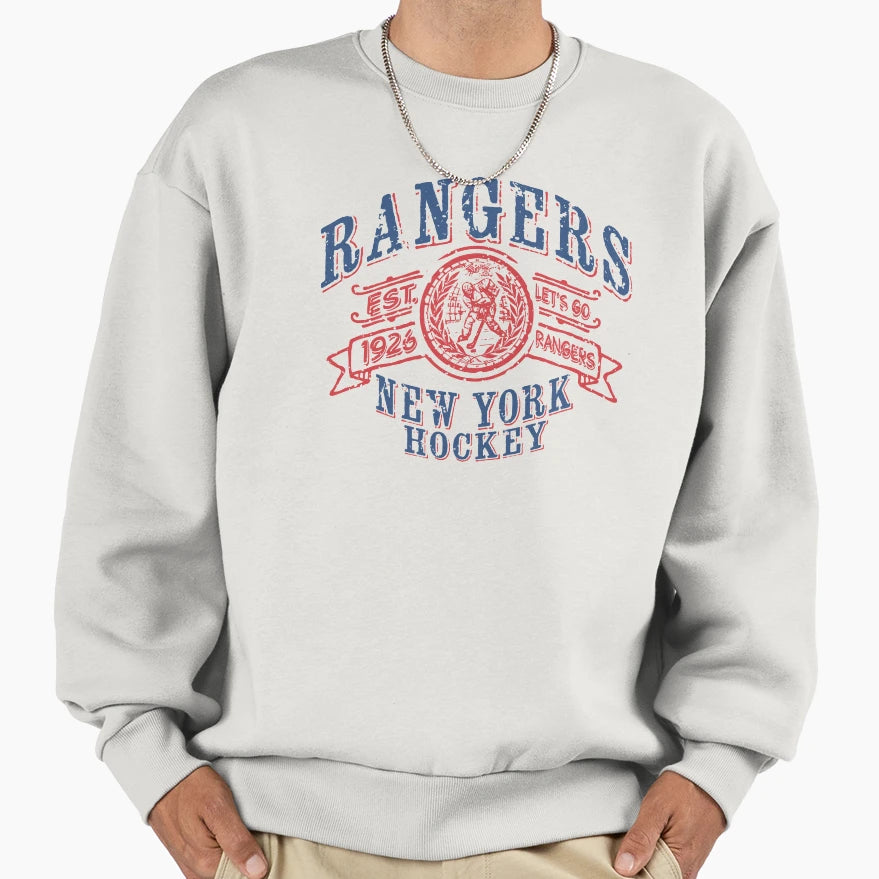 Rangers Hockey Sweatshirt - Casual Everyday Wear for Adults - T-Shirt, Sweatshirt, Hoodie