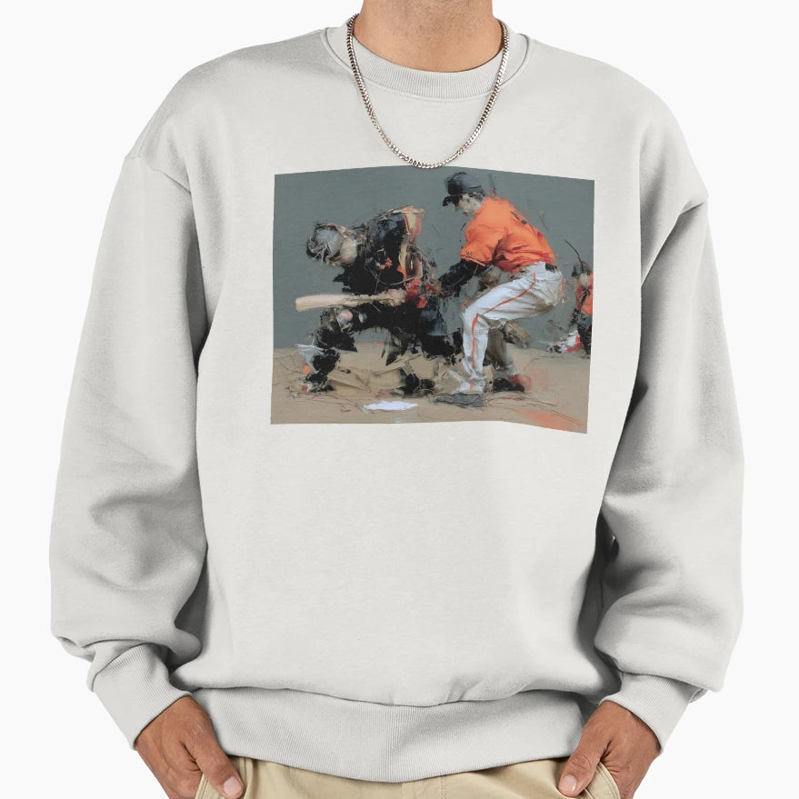 Baseball Action Home Plate Sweatshirt - Streetwear Style Men Women - T-Shirt, Sweatshirt, Hoodie