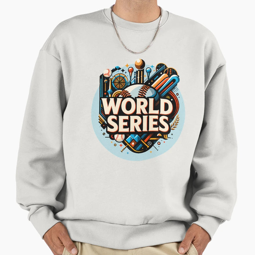 World Seriers 2 Baseball Sweatshirt - Fun Novelty Design Men Women - T-Shirt, Sweatshirt, Hoodie
