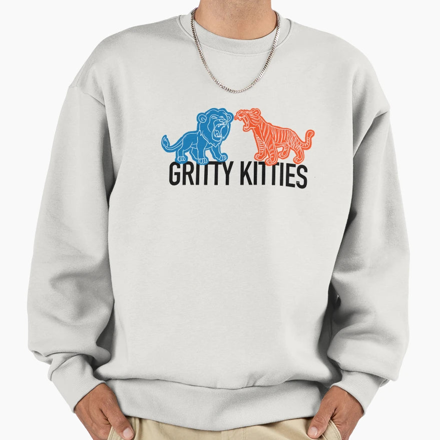 Gritty Kitties Sweatshirt - Custom Art Print Unisex - T-Shirt, Sweatshirt, Hoodie