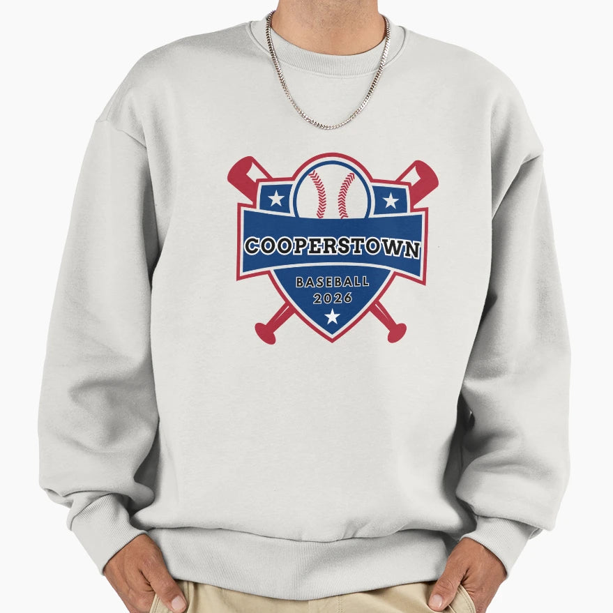 Cooperstown Baseball 2026 Sweatshirt - Trendy Graphic Unisex - T-Shirt, Sweatshirt, Hoodie