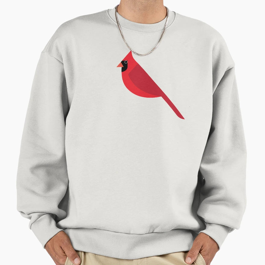 Minimalist Cardinal Sweatshirt - Custom Art Print Unisex - T-Shirt, Sweatshirt, Hoodie