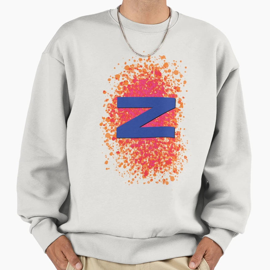 Z Letter Letter Z Sweatshirt - Minimalist Print for Adults - T-Shirt, Sweatshirt, Hoodie